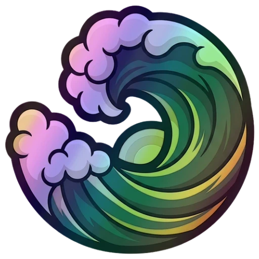 Wavy | Sticker (Holo)